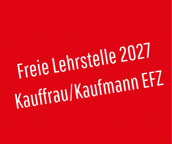 Freie Lehrstelle 2027