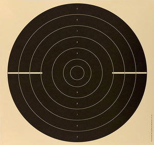 P-Schnellfeuerscheibe SSV/ISSF, 4 x geschlitzt, 25 m