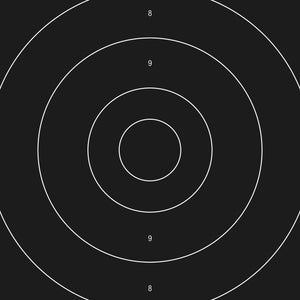 Centre de rechange pour cible vitesse P FST, 25 m, en papier