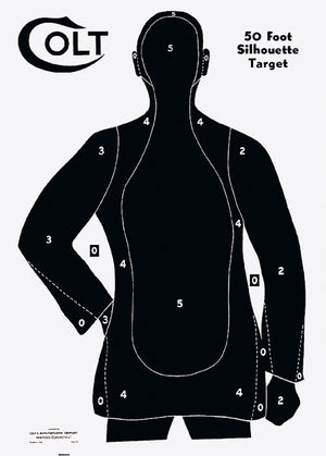 Scheibenbild  Colt 50 feet