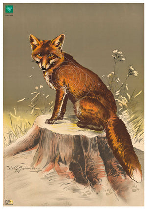Scheibe DJV 3, Fuchs sitzend