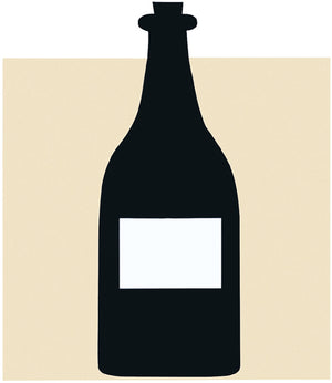 Scheibenbild Flasche