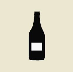 Scheibenbild Flasche