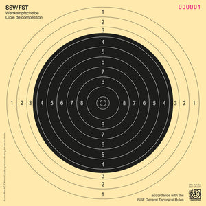 Cible fusil carabine 50 m, à 10 points FST