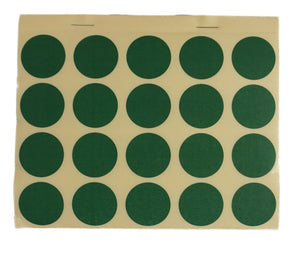 Bloc de bletz autocollants, vert-kaki, Ø 25 mm