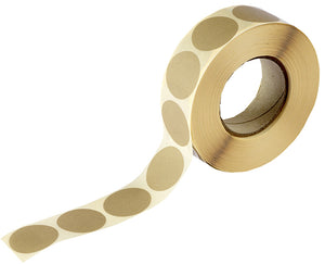Rouleau de bletz autocollants pour cible IPSC, bruns-clair, Ø 25 mm