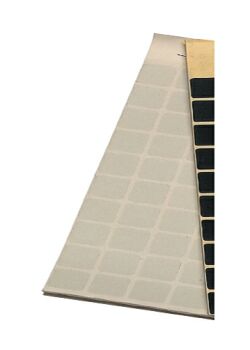 Bloc de bletz autocollants, transparent, 15 x 15 mm