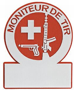 Plaquette \"Moniteur de tir\" français