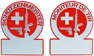 Plaquette \"Moniteur de tir\" fançais