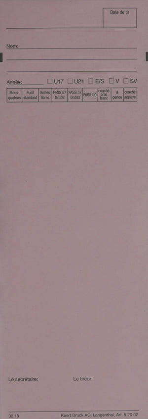 Garnitures de stand, 75 x 210 mm, en français