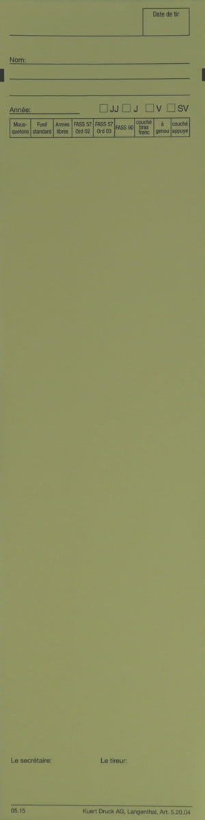 Garnitures de stand, 75 x 297 mm, en français