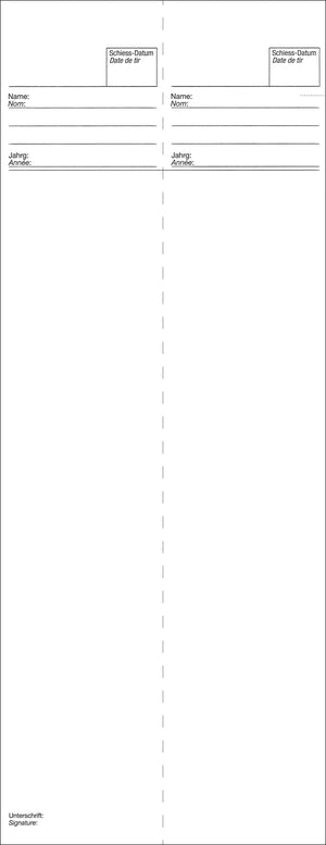 Feuilles de stand thermo, 112 x 305 mm, 40 coups