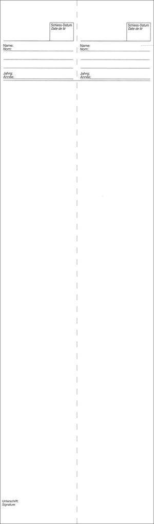 Feuilles de stand thermo, 112 x 375 mm, 60 coups