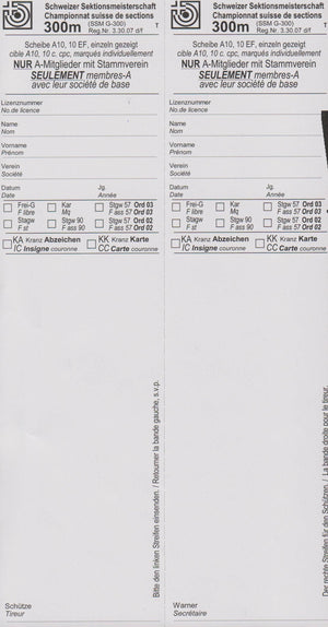 Feuillles de stand, papier thermo, exécution spéciale