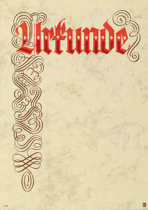 Urkunde 21 x 30 cm