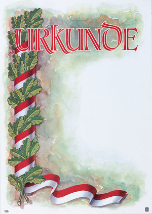 Urkunde 21 x 30 cm