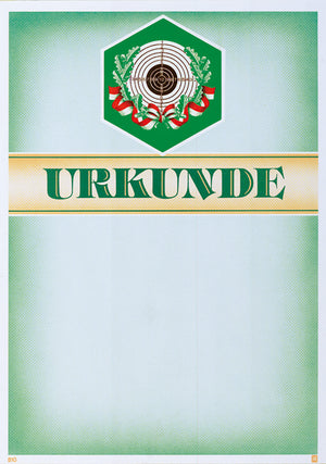 Urkunde 21 x 30 cm