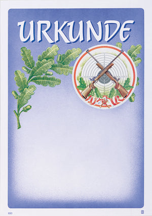 Urkunde 21 x 30 cm