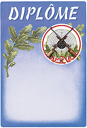Urkunde 21 x 30 cm, französisch