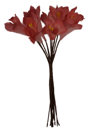 Rhododendron des Alpes en tissu, Ø 2 cm