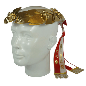 Couronne de tête en laurier, entièrement en or