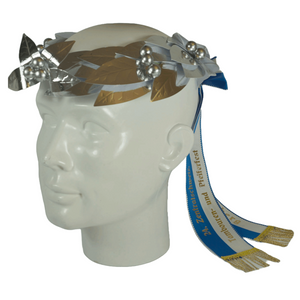 Couronne de tête en laurier, entièrement en argent