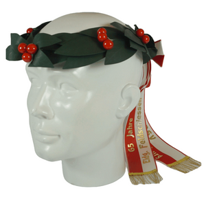 Couronne de tête en laurier verte