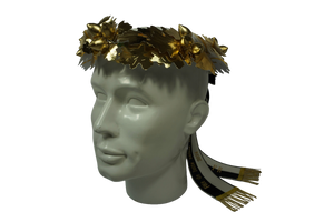 Couronne de tête en chêne, entièrement en or