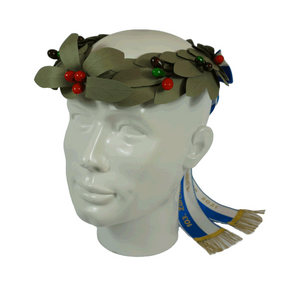 Couronne de tête en olive verte