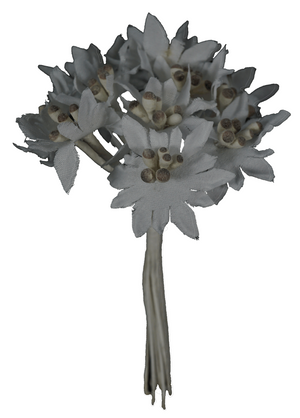 Edelweiss en tissu, Ø 4 cm