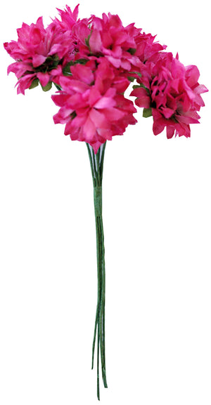 Kleeblüten aus Stoff rot, Durchmesser 25 mm