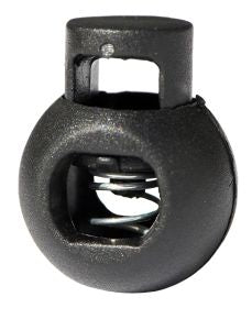 Kordelstopper rund schwarz