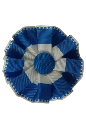 Rosetten, Ø 6 cm, blau-weiss