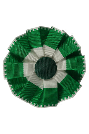 Rosetten, Ø 6 cm, grün-weiss