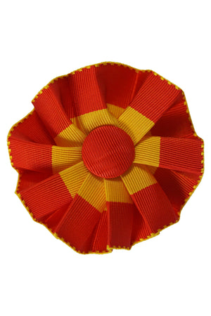 Rosetten, Ø 6 cm, rot-gelb