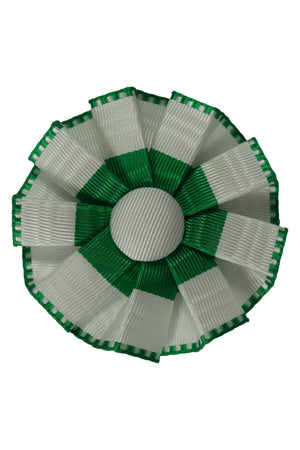 Rosetten, Ø 6 cm, weiss-grün