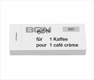 Block Verpflegungsbon "1 Kaffee"