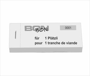 Block Verpflegungsbon "1 Plätzli"