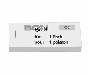Block Verpflegungsbon "1 Fisch"