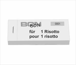 Block Verpflegungsbon "1 Risotto"
