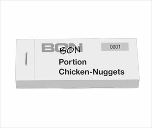Block Verpflegungsbon "Portion Chicken Nuggets"