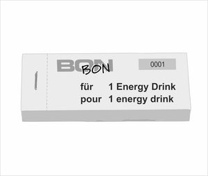 Block Verpflegungsbon "1 Energy Drink"