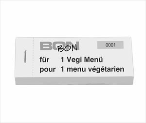 Block Verpflegungsbon "1 Vegi Menü"