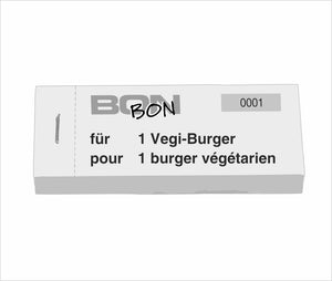 Block Verpflegungsbon "1 Vegi-Burger"