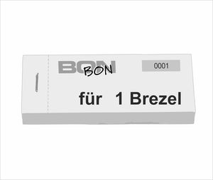 Block Verpflegungsbon "1 Brezel"