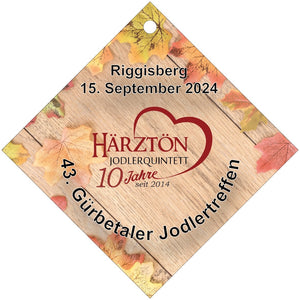 Insignes de fête en carton avec impression spéciale