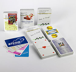 Jass-Reklamespielkarten Qualität A, Werbeaufdruck 2-farbig