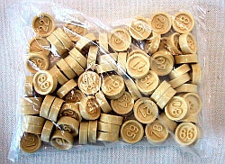 Lottonummern aus Plastik 1-90