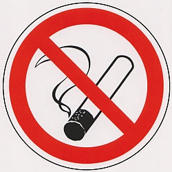 Kunststoffkleber "Rauchen verboten"