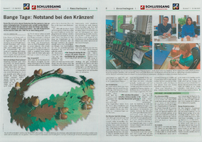 Bericht über die Laubproduktion